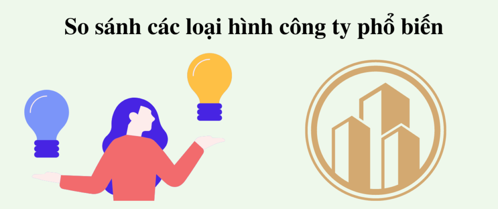 So sánh các loại hình công ty phổ biến