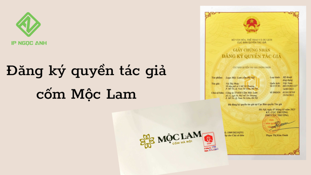 Đăng ký quyền tác giả cốm Mộc Lam