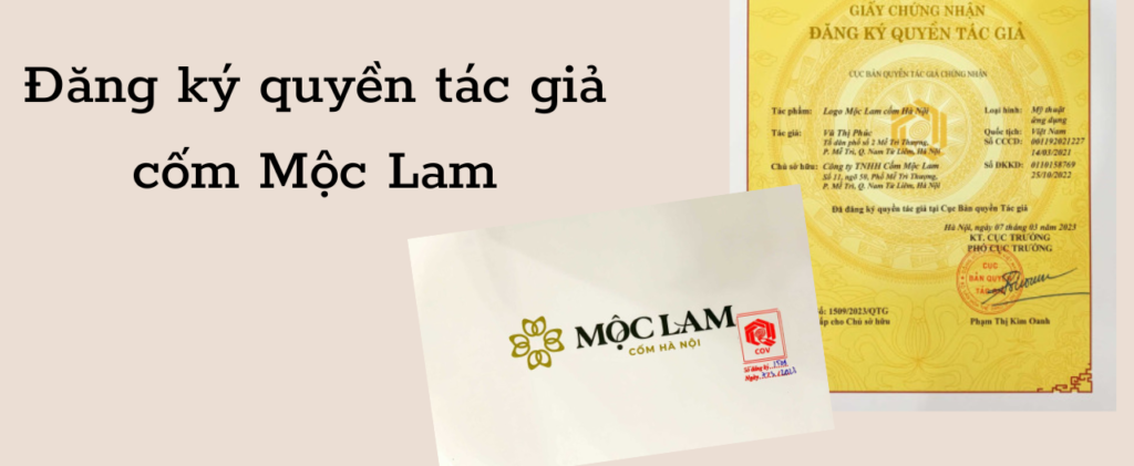 Đăng ký quyền tác giả cốm Mộc Lam