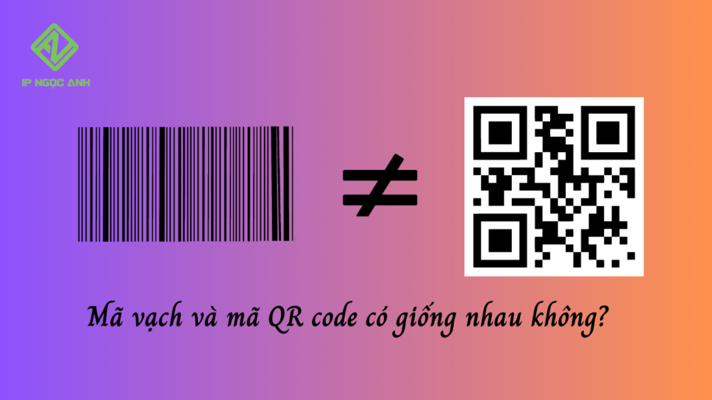 Mã vạch và mã QR code có giống nhau không?
