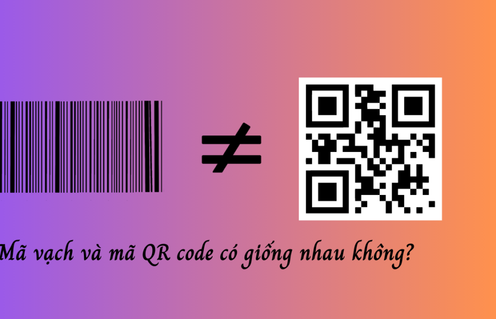 Mã vạch và mã QR code có giống nhau không?