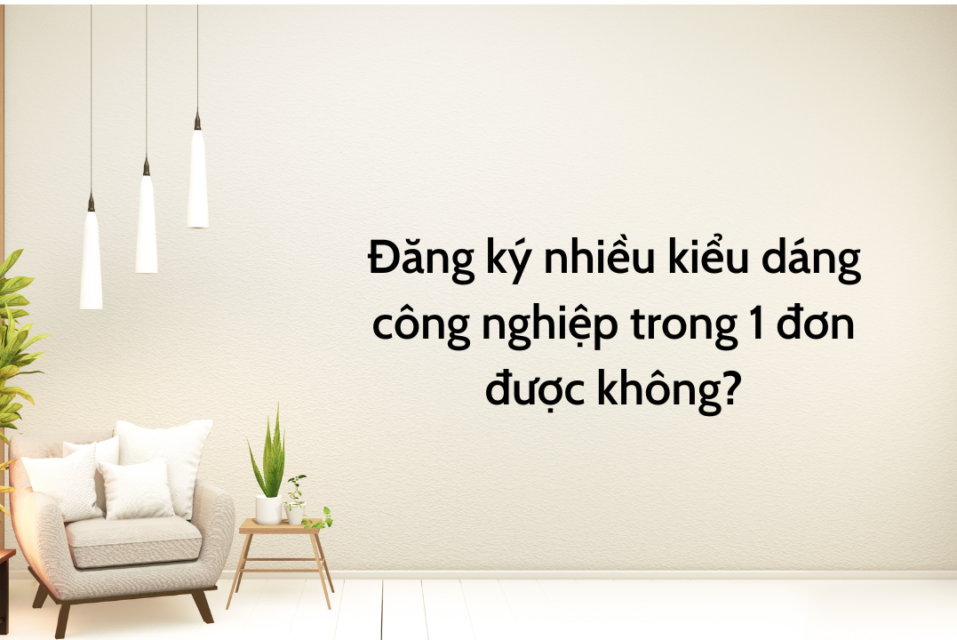 Đăng ký nhiều kiểu dáng công nghiệp trong 1 đơn được không?